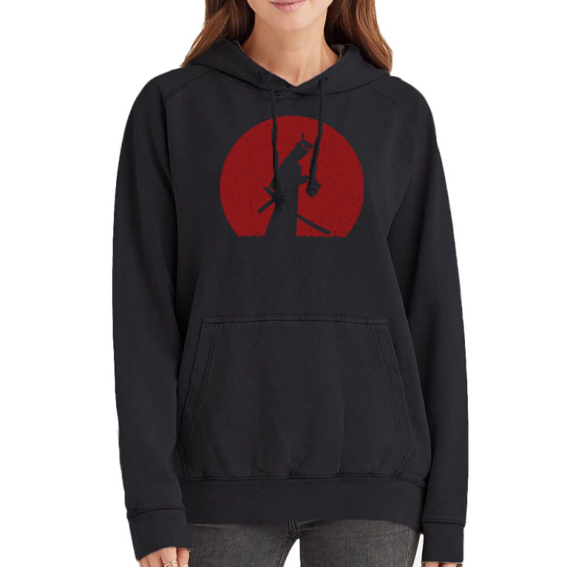 Samurai Jack Silhouette Vintage Hoodie by anestiskenax | Artistshot