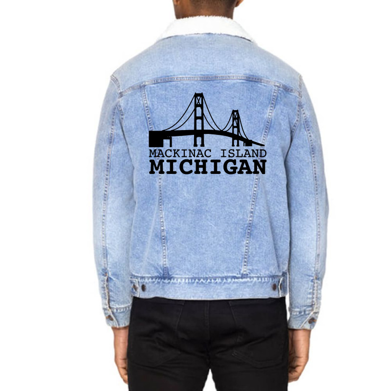 Mackinac Island Michigan Unisex Sherpa-lined Denim Jacket | Artistshot