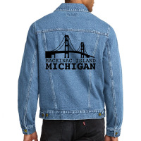Mackinac Island Michigan Men Denim Jacket | Artistshot
