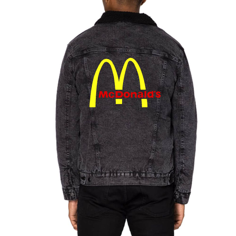 Mc'donald Unisex Sherpa-lined Denim Jacket | Artistshot