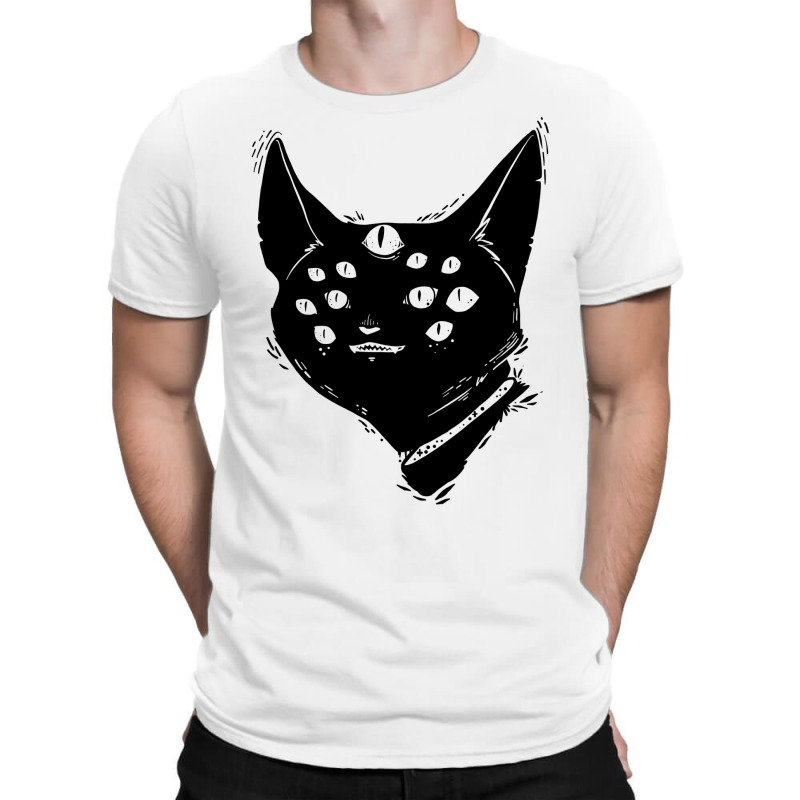 Strange Weird Many Eyed Cat Creature T-Shirt by nicolslauthao | Artistshot