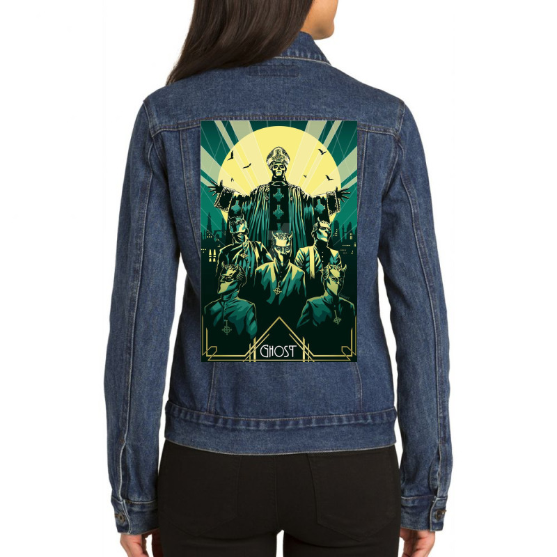 Popestar Ladies Denim Jacket by ErikAnkunding | Artistshot