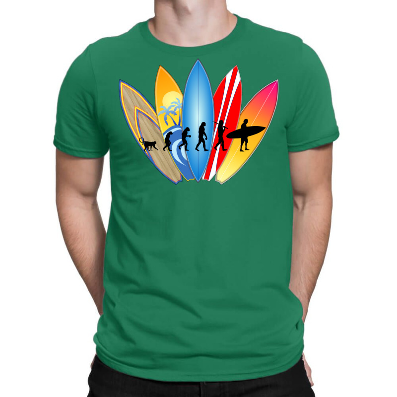 Surfer Evolution T-Shirt by nicolslauthao | Artistshot