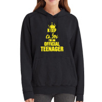 Keep Calm I'm An Official Teenager Vintage Hoodie | Artistshot