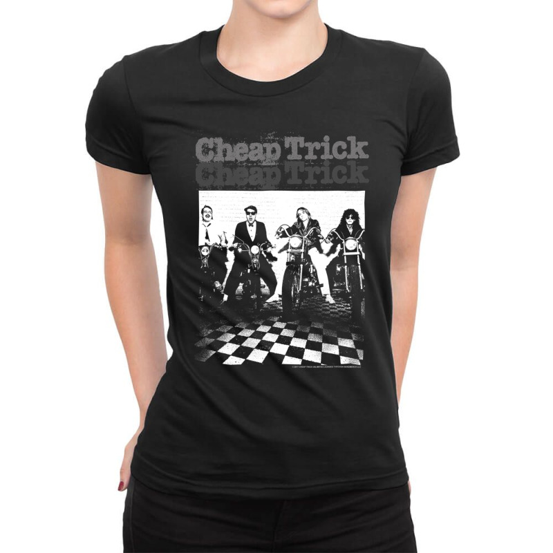 Cheap Trick Motorcycles Ladies Fitted T-Shirt by beulahgriffithgdv | Artistshot