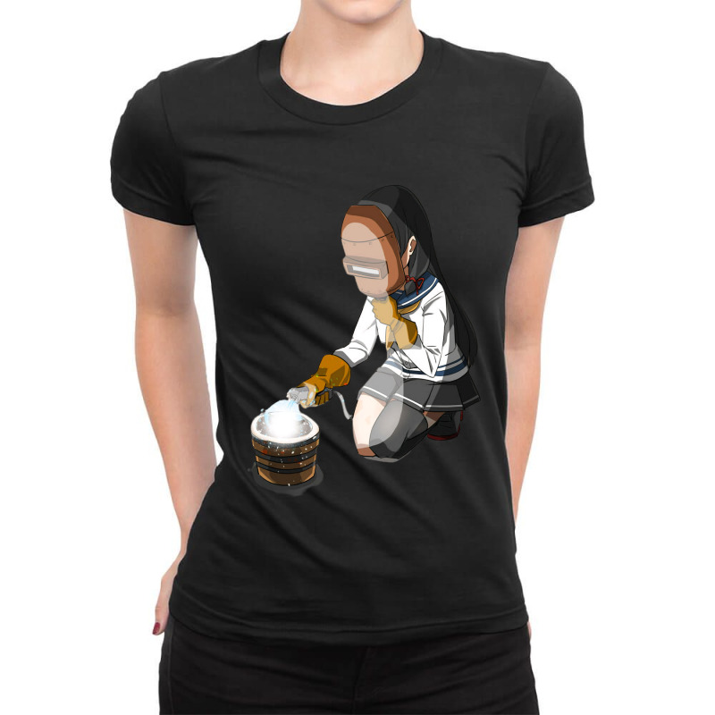 Weld Ladies Fitted T-Shirt by NAPHY-SHOP | Artistshot