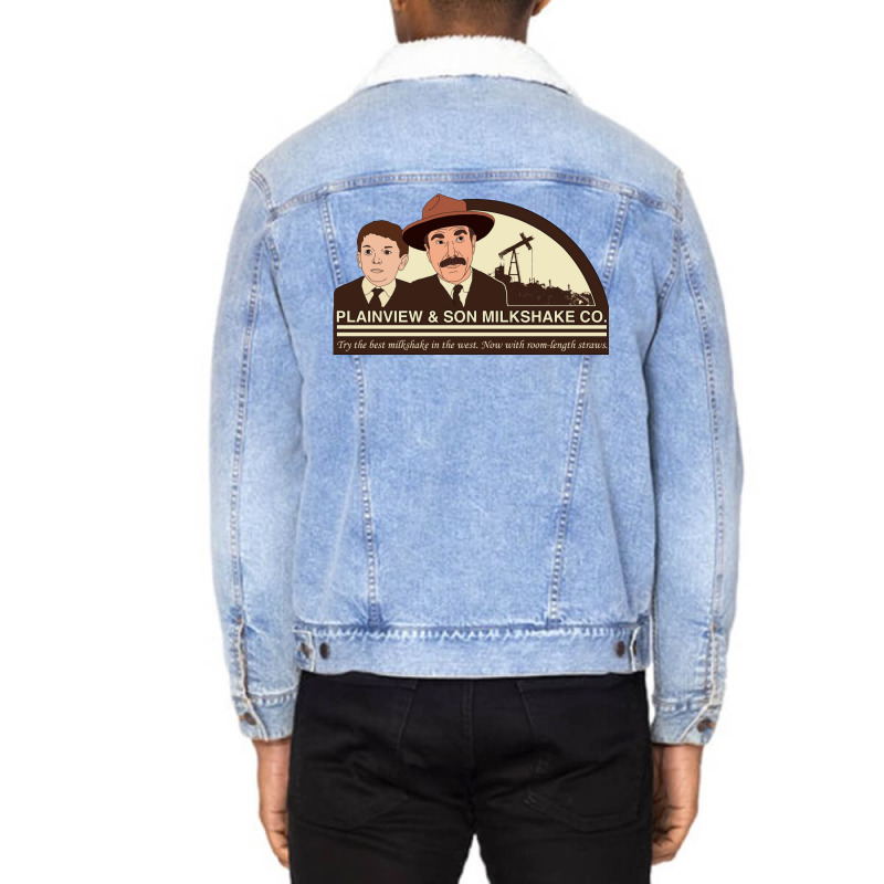 There Will Be Milkshakes Unisex Sherpa-Lined Denim Jacket by amarneovernc | Artistshot