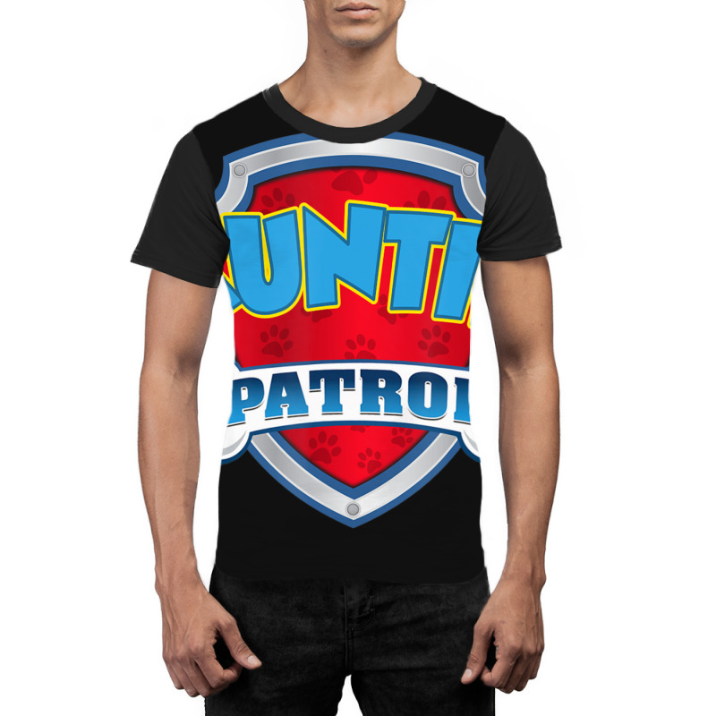 Auntie Patrol Dog Birthday Party Graphic T-shirt | Artistshot