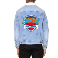 Auntie Patrol Dog Birthday Party Unisex Sherpa-lined Denim Jacket | Artistshot