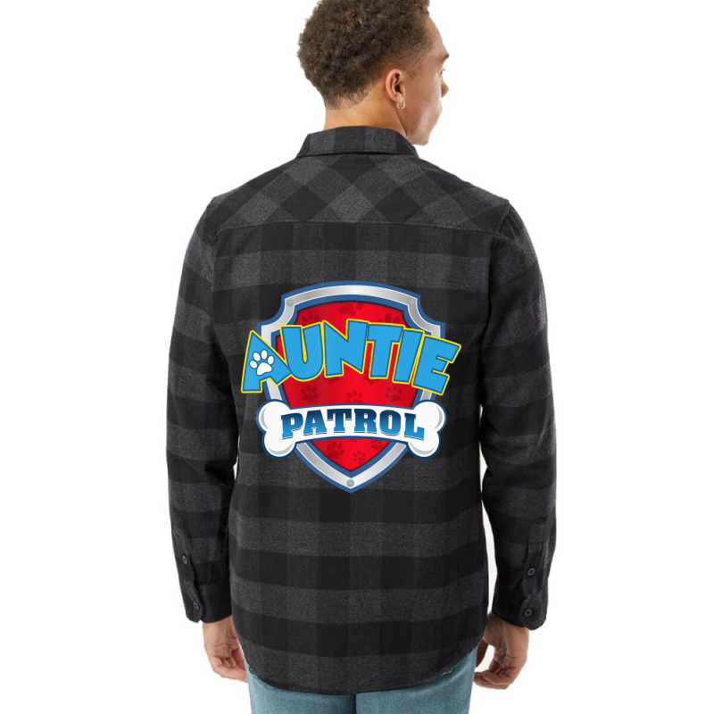 Auntie Patrol Dog Birthday Party Flannel Shirt | Artistshot