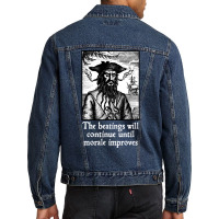 The Beatings Will Continue Until Morale Improves Men Denim Jacket | Artistshot