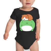 Guinea Pig And Frog Baby Bodysuit | Artistshot