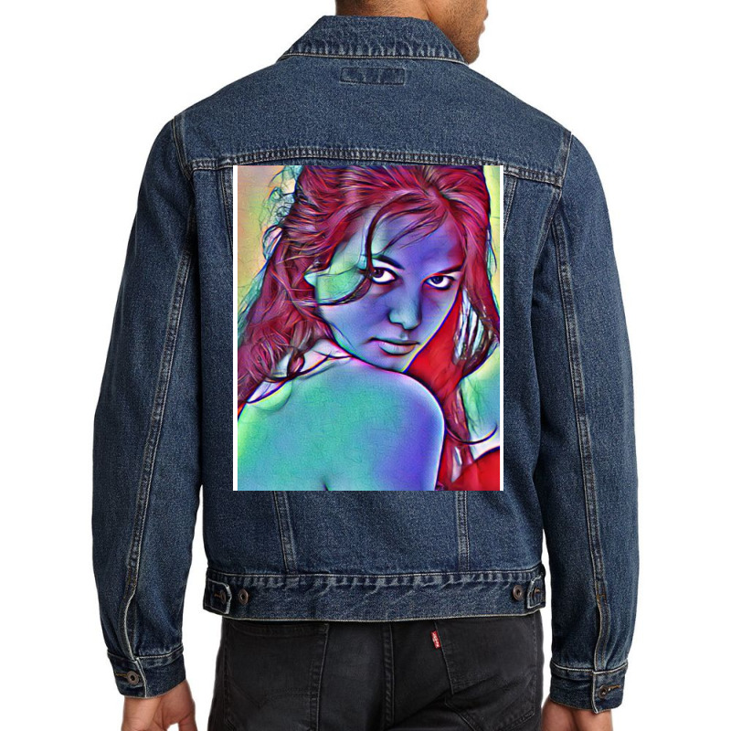 Claudia Cardinal Actress 3 Men Denim Jacket | Artistshot