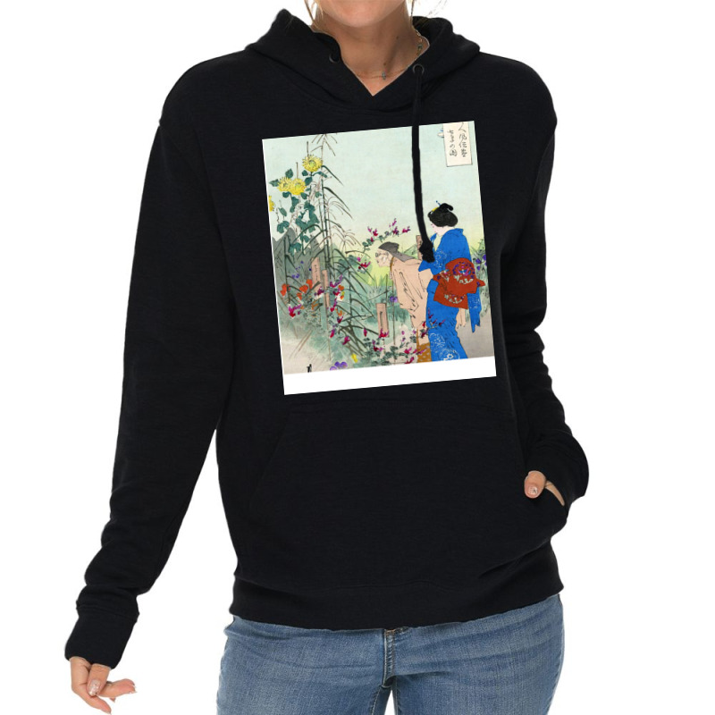 Ogata Gekko Woodblock Print Lightweight Hoodie by gbarahorgmox | Artistshot