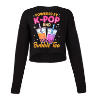 Bubble Tea Boba K-pop Music Lover Korean Milk Anim Cropped Sweater | Artistshot