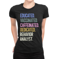 Trending Behavior Analyst - Retro Vaccination Desi Ladies Fitted T-shirt | Artistshot