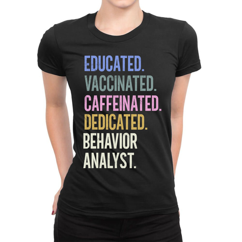 Trending Behavior Analyst - Retro Vaccination Desi Ladies Fitted T-Shirt by rebeccacameron | Artistshot