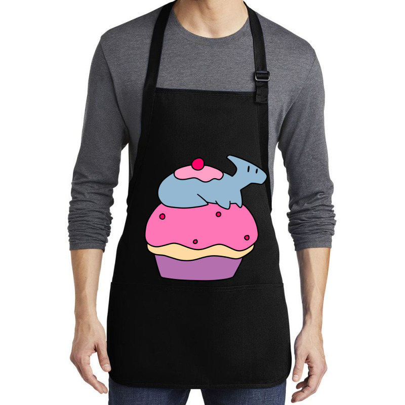 Hadrosaurus And Giant Cupcake Medium-length Apron | Artistshot