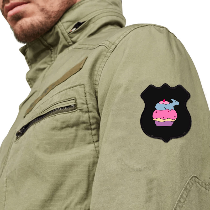 Hadrosaurus And Giant Cupcake Shield Patch | Artistshot