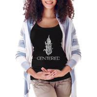 Centered Yoga Zen Meditation Namaste S Maternity Scoop Neck T-shirt | Artistshot