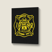 Limited Edition Cobb County Fire Engine 14 Portrait Canvas Print | Artistshot