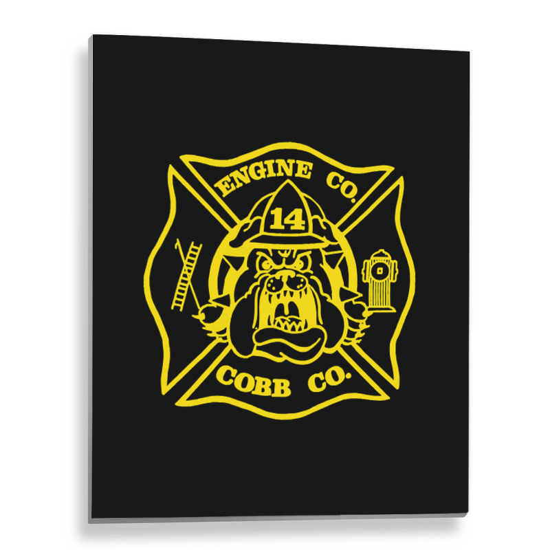 Limited Edition Cobb County Fire Engine 14 Metal Print Vertical | Artistshot