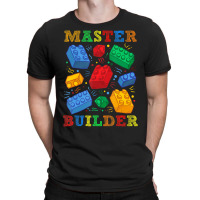 Brick Builder Blocks Master Builder Men T-shirt | Artistshot