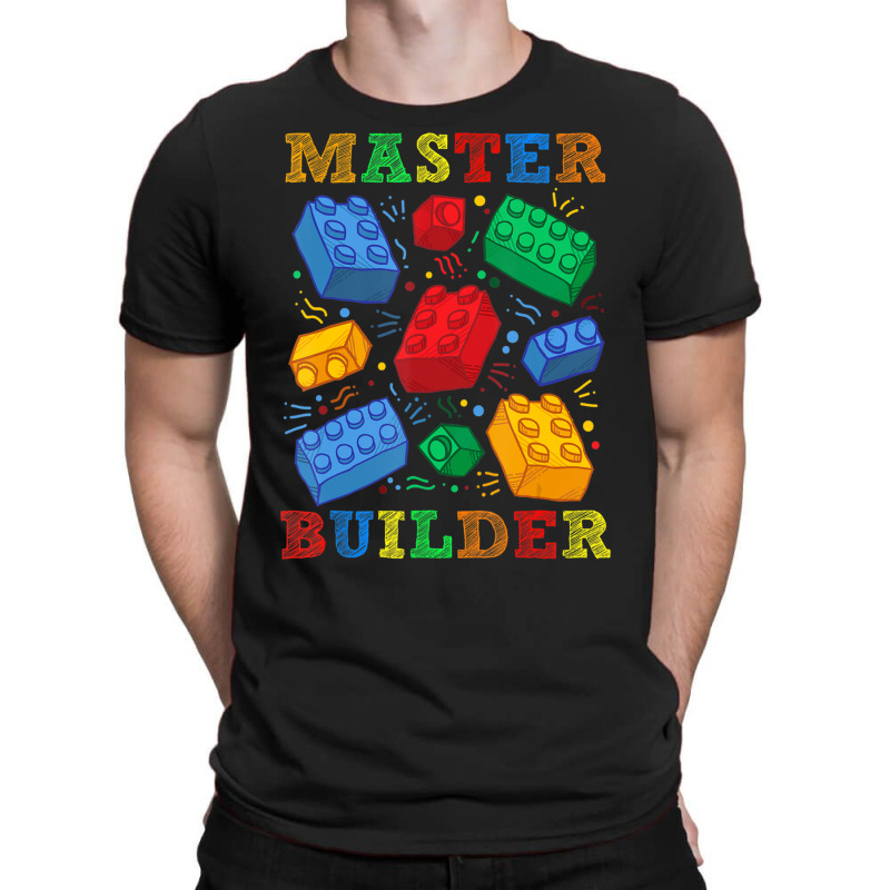 Brick Builder Blocks Master Builder Men T-shirt | Artistshot