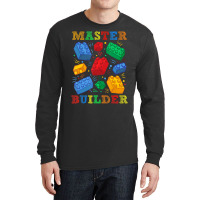 Brick Builder Blocks Master Builder Men Long Sleeve Shirts | Artistshot