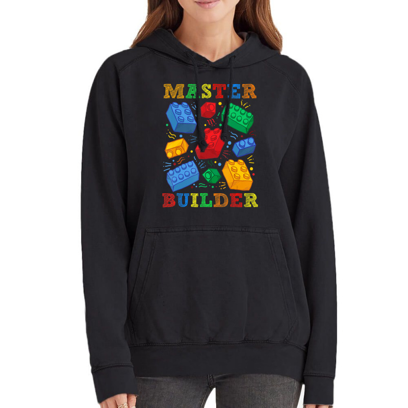 Brick Builder Blocks Master Builder Men Vintage Hoodie | Artistshot