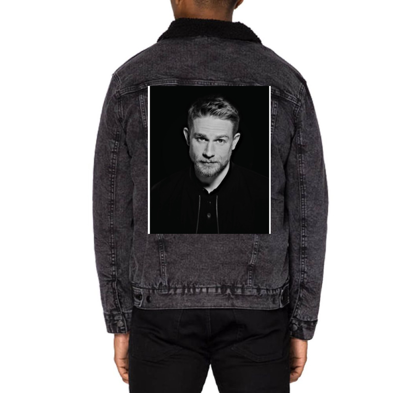 Charlie Hunnam Hot Actor  3 Unisex Sherpa-lined Denim Jacket | Artistshot