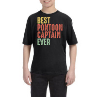 Best Pontoon Captain Ever, Vintage Pontoon Boat Owner Gifts Youth Tee | Artistshot