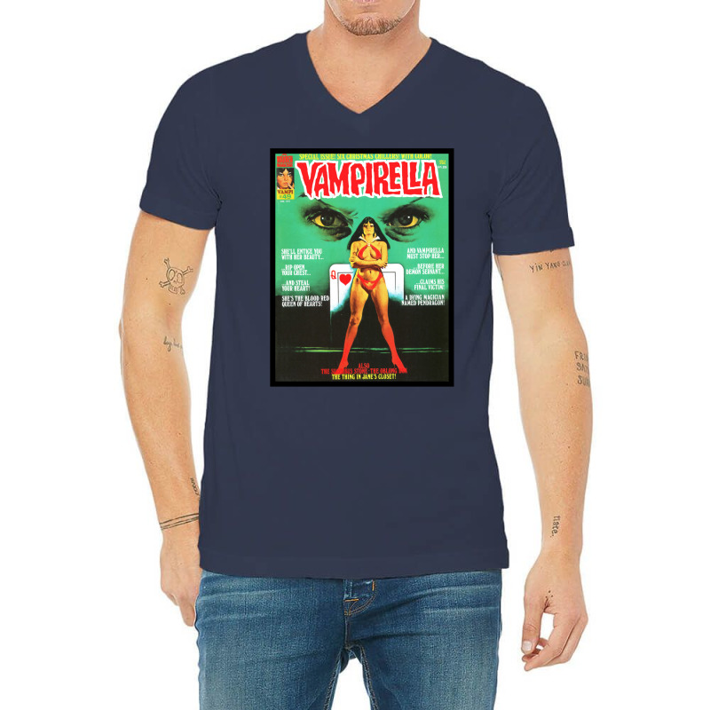 Yes! Another Great Vintage Vampirella Magazine Cov V-Neck Tee by misaamedomoz | Artistshot