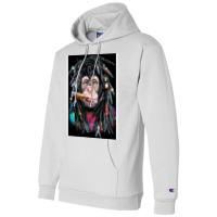 Chimpanzee With Colorful Dreadlocks Champion Hoodie | Artistshot