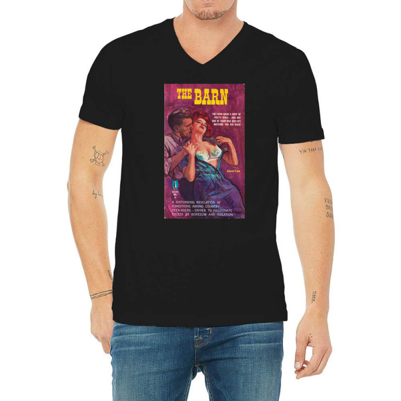 Vintage 1960's Softcore Sleaze Paperback Cover 9 V-neck Tee | Artistshot