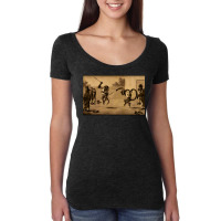 Monkey Knife Fight Women's Triblend Scoop T-shirt | Artistshot