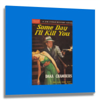 Vintage Hardboiled Detective Paperback Cover 4 Metal Print Square | Artistshot