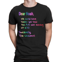 Dear Noah Ark Leaving Unicorns Christian T-shirt | Artistshot