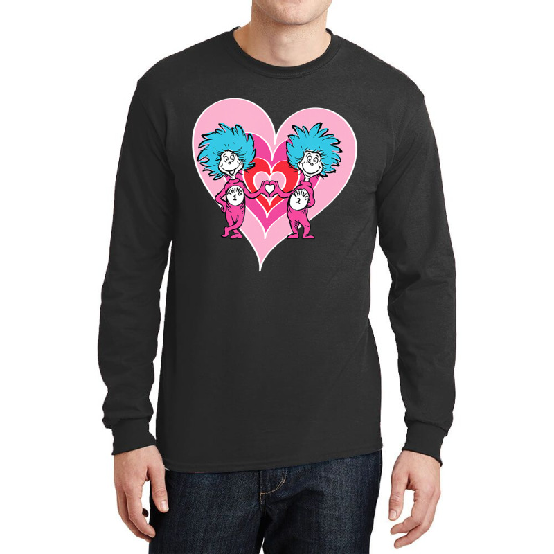 Dr. Seuss Thing 1 Thing 2 Love Long Sleeve Shirts | Artistshot