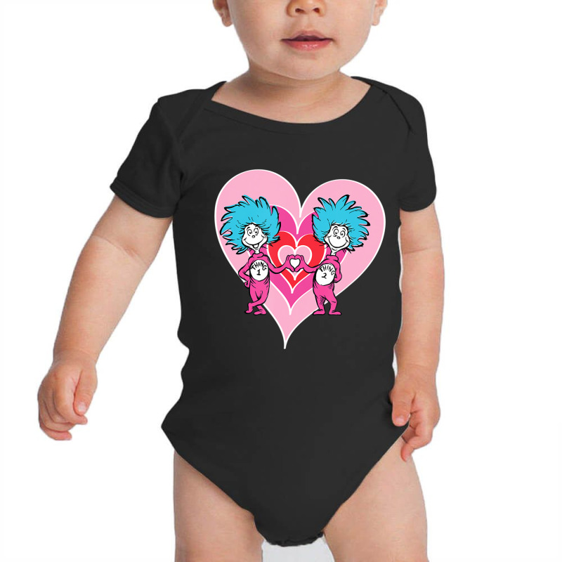 Dr. Seuss Thing 1 Thing 2 Love Baby Bodysuit | Artistshot