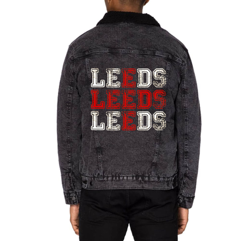 Leeds Unisex Sherpa-lined Denim Jacket | Artistshot