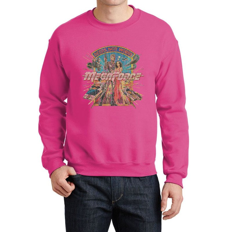 Megaforce Deeds Not Words 1982 Crewneck Sweatshirt by gununghujan | Artistshot