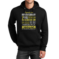 Legends Are Born In February Unisex Hoodie | Artistshot