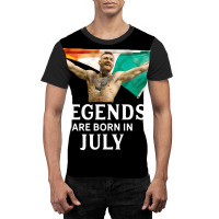 Legends Are Born In July   Conor Mcgregor Graphic T-shirt | Artistshot