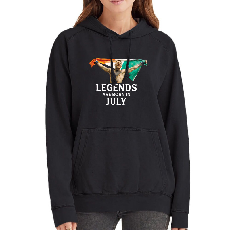 Legends Are Born In July   Conor Mcgregor Vintage Hoodie | Artistshot