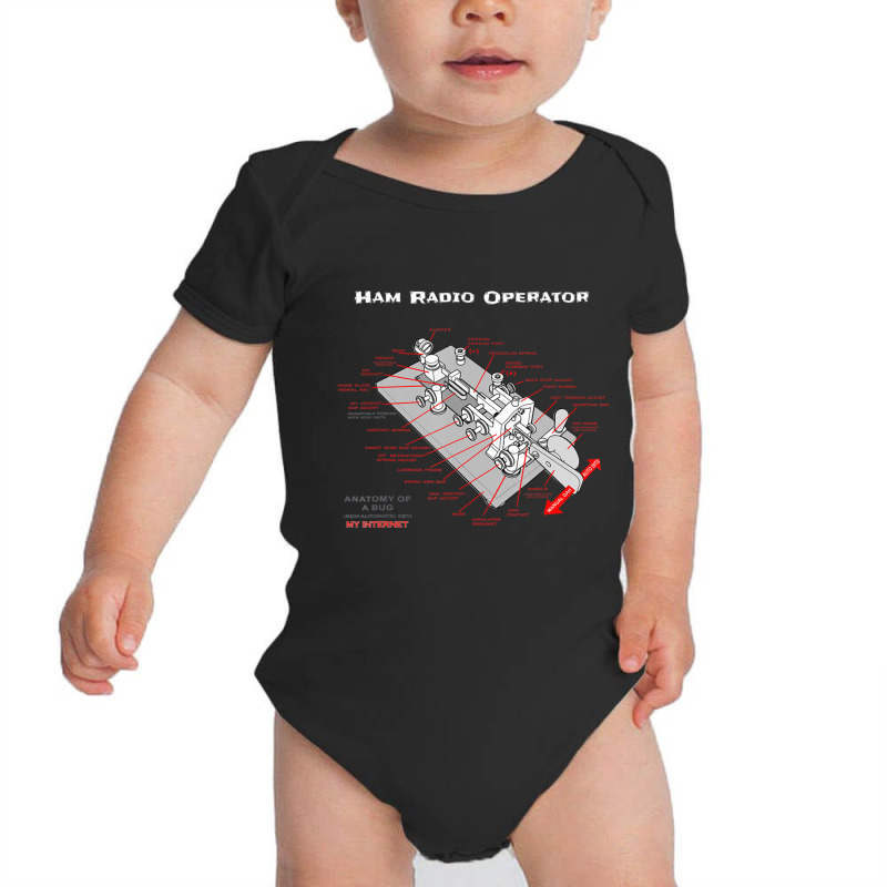 Ham Radio Operator Morse Code Key Baby Bodysuit by donellajeremykoa | Artistshot