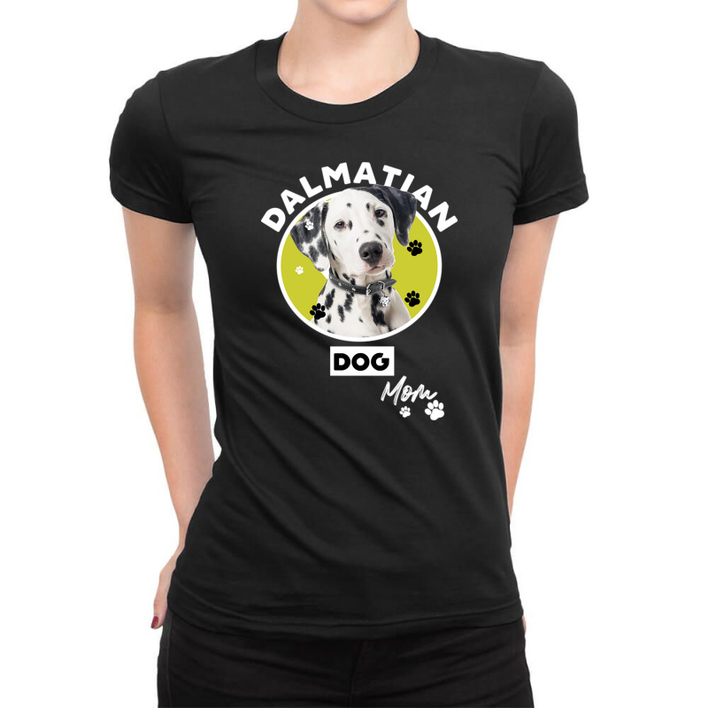 Dalmatian Dog Mom Ladies Fitted T-Shirt by DonoArt | Artistshot