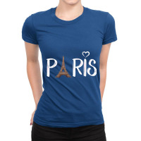 Love Sign The Eiffel Tower From Paris France Ladies Fitted T-shirt | Artistshot