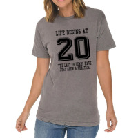 Life Begins At 20... 20th Birthday Vintage T-shirt | Artistshot