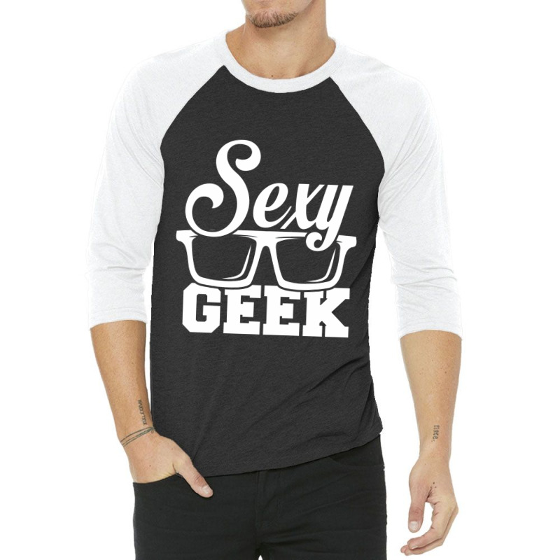 Like A I Love Cool Sexy Geek Nerd Glasses Boss 3/4 Sleeve Shirt | Artistshot